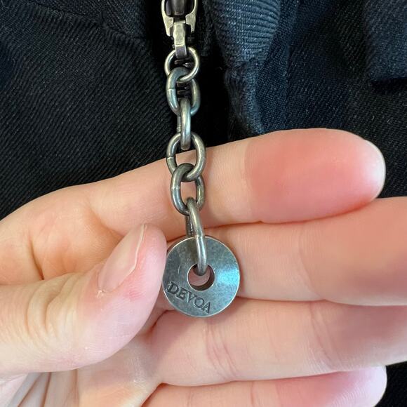 Devoa RARE Avant-Garde Cotton Handmade Japan Zipper Chain Jeans Size Large - Picture 8 of 14